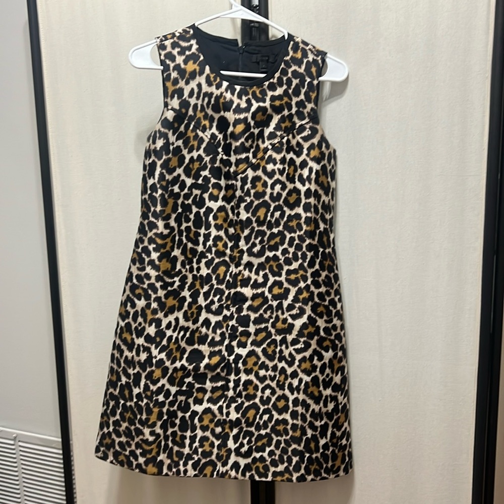 J Crew Size 2 Cheetah Dress